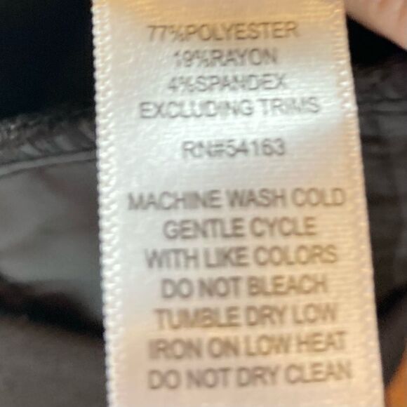 Marc New York Dark Chocolate High Waist Trouser Leg Pants, Size 4, NWT - Picture 11 of 11